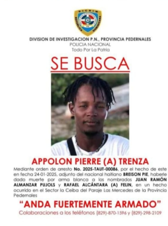 Criminal haitiano prófugo en Republica Dominicana